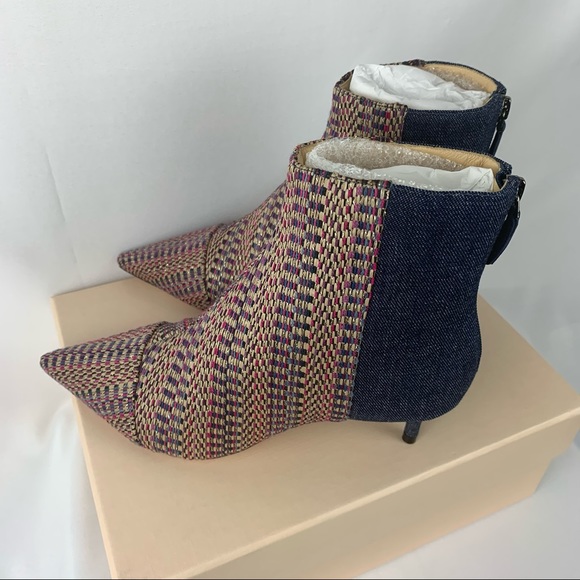 ❌SOLD❌Alexandre Birman Kittie Denim Bootie Sz 37 - Picture 4 of 16